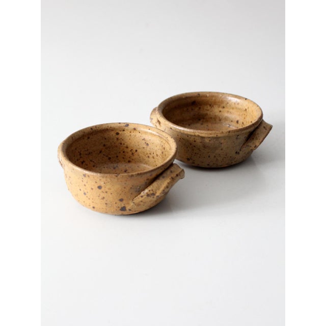 Vintage Studio Pottery Bowls Pair For Sale - Image 6 of 11