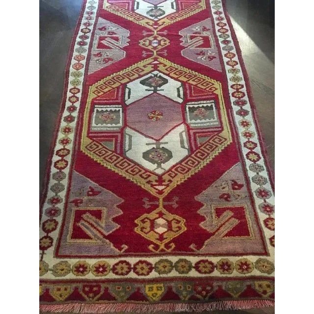 Postmodern Caucasian Woolen Geometrical Rug, 1960 For Sale - Image 11 of 18