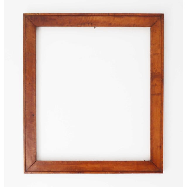 Mid 19th Century Large Antique English Birds Eye Maple Picture Frame, 1850 For Sale - Image 5 of 5