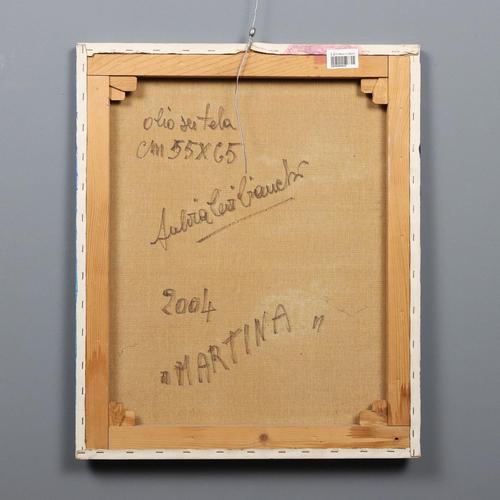 Fulvia Levi-Bianchi, Portrait, Oil on Canvas For Sale - Image 9 of 10