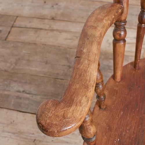 Antique Windsor Kitchen Chair with Spindle Back For Sale - Image 5 of 12