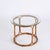 Mid-Century Modern Mid-Century Italian Round Rattan & Bamboo Coffee Table with Glass Shelf, 1960s For Sale - Image 3 of 18