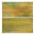 Rebecca Koury Original "Golden Obi" Ochre Gold Diptych Contemporary Abstract Painting, Acrylic on Canvas, Carmel California Art, 2021 For Sale