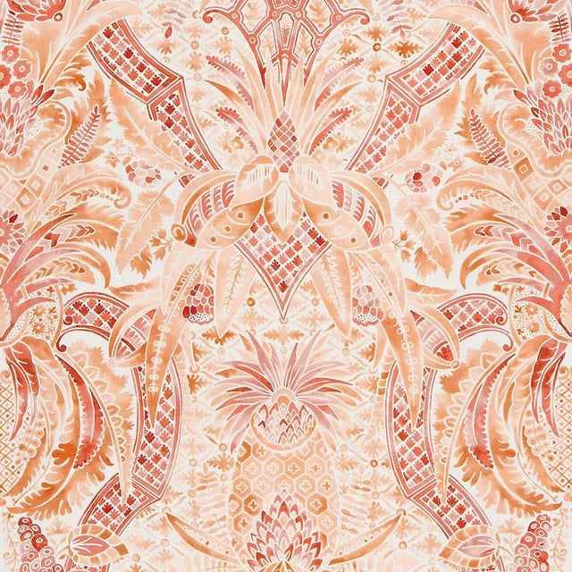 Sample - Schumacher X Timothy Corrigan Cap Ferrat Fabric in Sunset For Sale