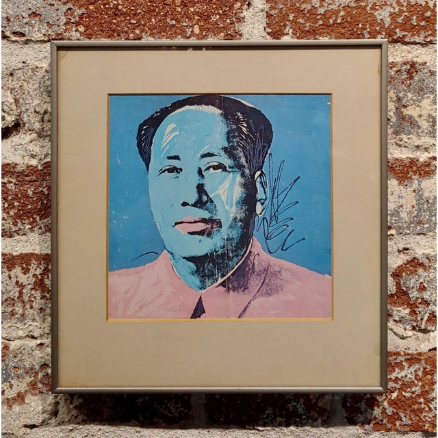 Andy Warhol - Mao - 1972 Vintage Lithograph 1972 Vintage Offset Lithograph Paper size: 7x7" - Frame size: 10x10" Artist...