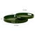 Wood Saint Tropez Round Tray Set of 2 - Wild Green For Sale - Image 7 of 10