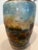 Sky Blue Antique Late 19th Century French Countryside Chateau Painted Enamel on Copper Scenic Vase Signed and Marked France Circa 1900 For Sale - Image 8 of 13