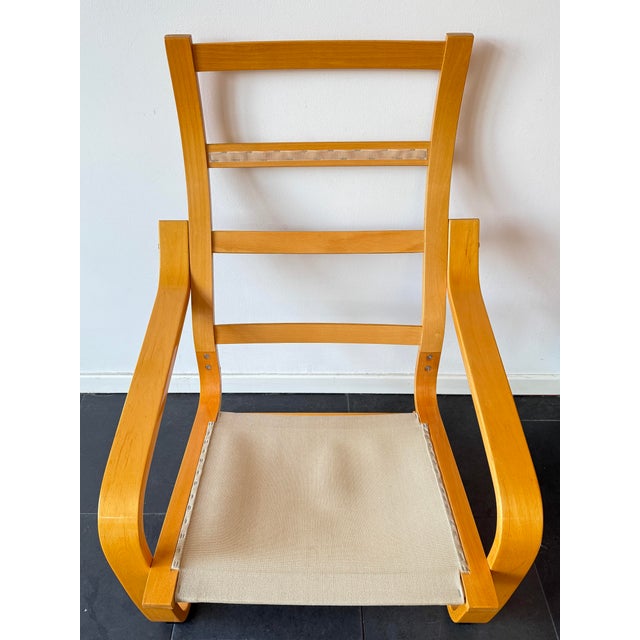 Vintage Poäng Chair in Cognac Leather by Noboru Nakamura for Ikea, 2000s For Sale - Image 10 of 13