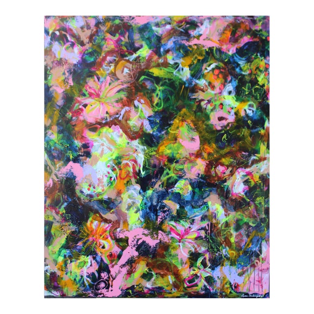 Original Abstract Painting "Yes, I Like Pina Coladas" by Lisa Finlayson For Sale