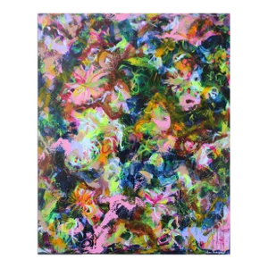 Original Abstract Painting "Yes, I Like Pina Coladas" by Lisa Finlayson