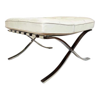 1970s Vintage Mid Century Mies Van Der Rohe Barcelona Footstool for Knoll For Sale