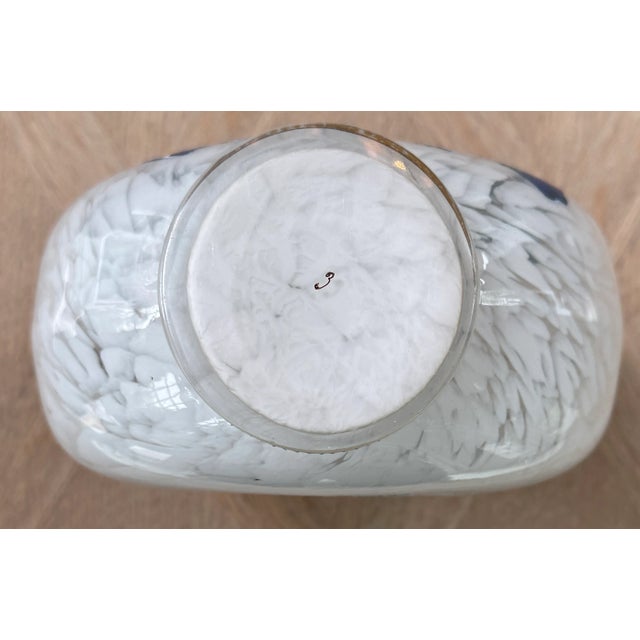 Pilgrim Vase, Blue & White Botanical Enamel, Circa 1890 For Sale - Image 9 of 11