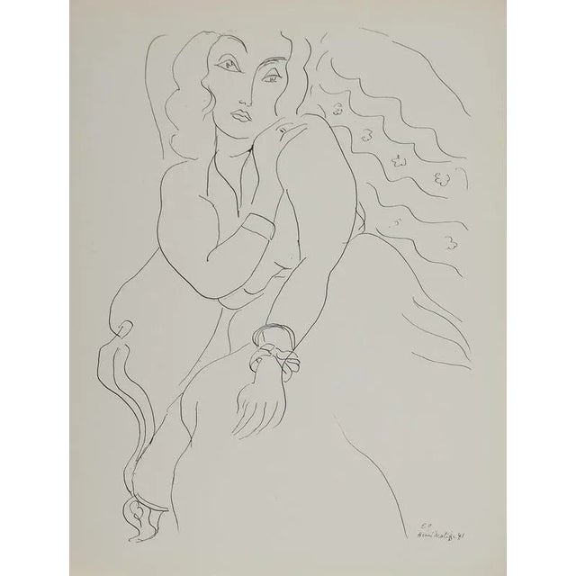 Henri Matisse, Young Modest Woman, Lithograph For Sale - Image 5 of 5