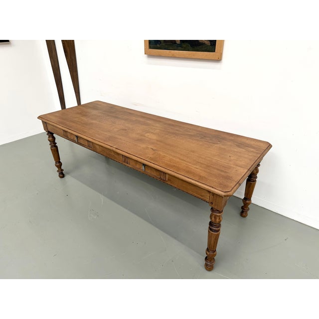 Antique Farmhouse Table in Oak, 1900s For Sale - Image 9 of 18