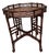 1980s Tommy Bahama Style Island Estate Key Largo Octagon End Table Rattan Tortoise For Sale