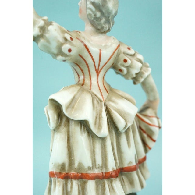 19th Century Rococo Porcelain Masks of Comedy Puppets by Ginori Doccia, Italy, Set of 2 For Sale - Image 13 of 18