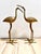 Brass Crane Figurines With Blue Glass Eyes - A Pair For Sale - Image 4 of 8