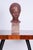 Brown Original Art Deco Statuette of Young Woman in Painted Plaster, Czechia, 1920s-1940s For Sale - Image 8 of 9