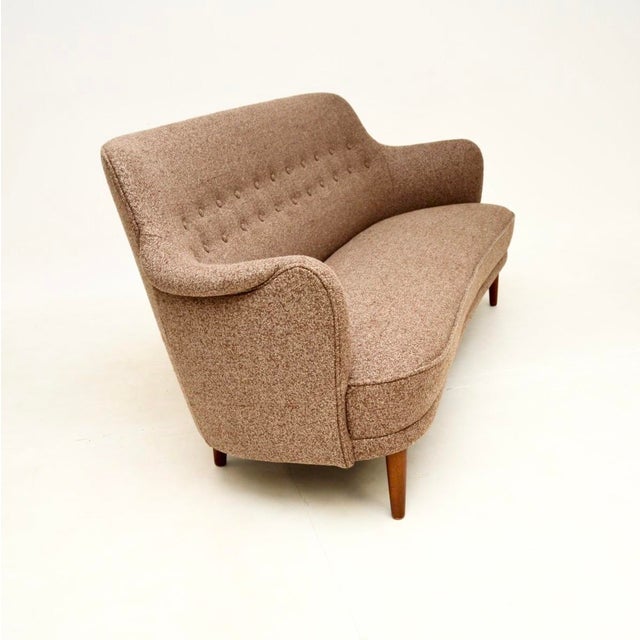 Mid-Century Modern Vintage Swedish Samsas Sofa attributed to Carl Malmsten, 1960 For Sale - Image 3 of 8