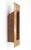 Vintage brass vertical mail slot chute in a rectangular shape that allows mail to pass cleanly through the door. Made by...