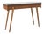 Italian Fluted Wood Console with Marble Top, 1950s For Sale
