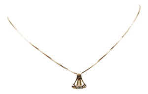 19 Karat Gold Necklace with Pendant