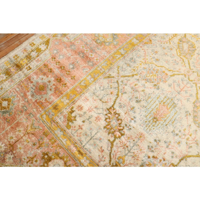Ivory Angora Antique Oushak Rug - 8'5" x 11'2" For Sale - Image 9 of 12