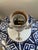 Vintage Aalia Navy Blue and White Geometric Porcelain Ginger Jar Table Lamps - a Pair For Sale - Image 9 of 18