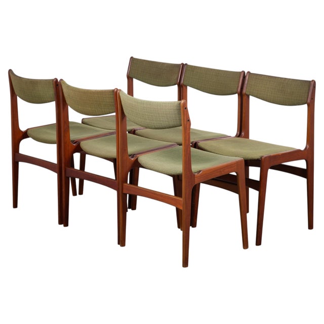 Wood Vintage Danish Teak Dining Chairs by Erik Buch, 1960s, Set of 6 For Sale - Image 7 of 7