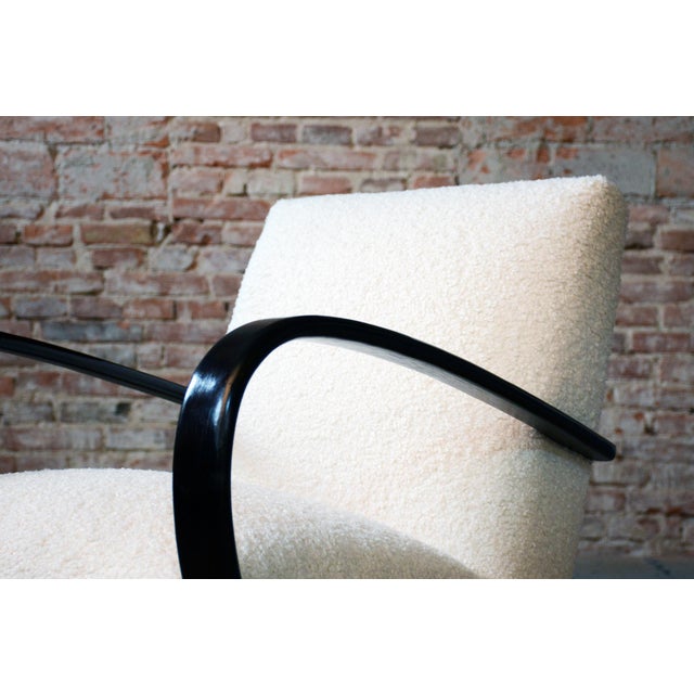 Set of Art Deco Armchairs attributed to J. Halabala for Up Závody, Czech, 1940s For Sale - Image 4 of 18