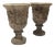 Antique Cast Stone Garden Urns - a Pair For Sale
