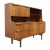 Mid Century Modern Vintage Teak Credenza Buffet Hutch by S Form Danish Style For Sale