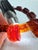Vintage Baltic Amber Slab Necklace | 53.3g Hand‑Cut Cognac Amber | Sterling Clasp For Sale - Image 14 of 18