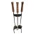 1960s MCM Eames Style Wrought Iron Fireplace Tool Set For Sale