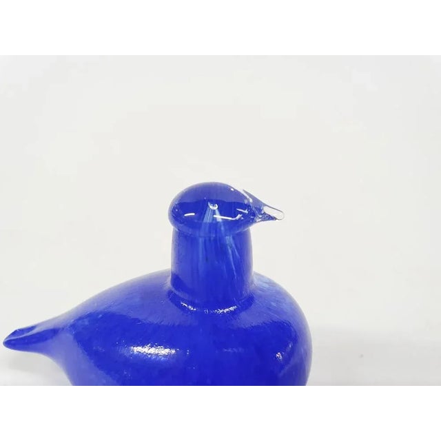 Blue Glass Bird by Oiva Toikka for Iittala, Finland, 1970s For Sale - Image 6 of 9