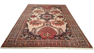 Persian Bakhtiar Handmade Knotted Rug - 7x10 - Size Cat. 8x10