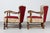 Brutalist Set of Danish Art Deco Lounge Chairs in Oak, 1940s For Sale - Image 3 of 18