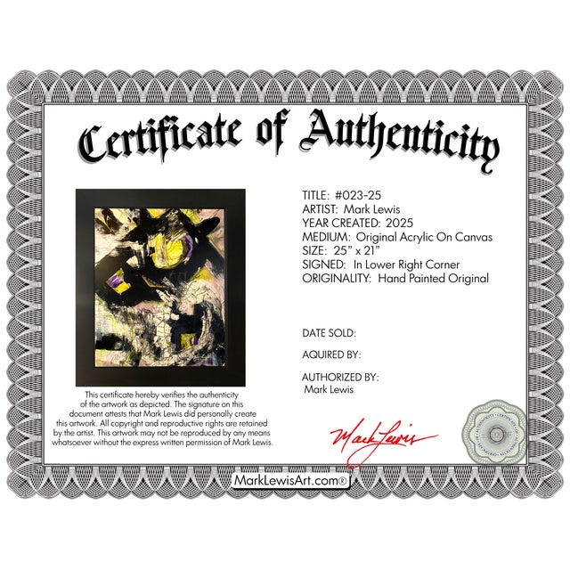 Evaluation This original work is offered directly from the private collection of the artist’s family. Mark Lewis (b. 1958)...