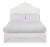 Casa Cosima Clementine King Bedframe, Ivory Velvet For Sale - Image 4 of 4
