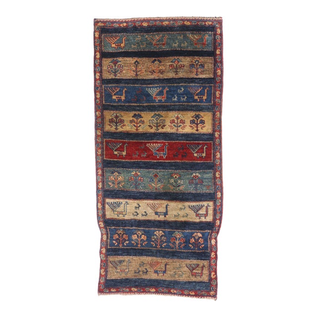 Vintage Persian Gabbeh Rug, 02'04 X 05'01 For Sale