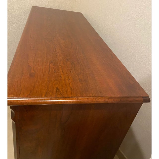 Pennsylvania House Georgian Cherry Wood Entertainment Cabinet Excellent "Mint" Condition Late 20th Century. For Sale - Image 10 of 12