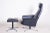Set of Bauhaus Swivel Lounge Chair with Foot Stool in Vegan Leather & Chrome, 1960s For Sale - Image 10 of 13