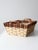 Vintage Rectangle Storage Basket With Handles For Sale - Image 4 of 9