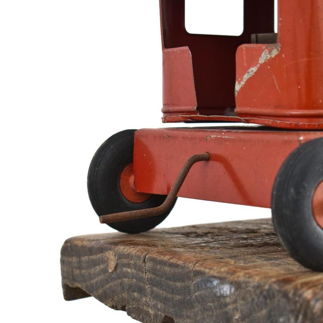 Vintage Metal Toy Crane by Joustra, 1950s For Sale - Image 6 of 9