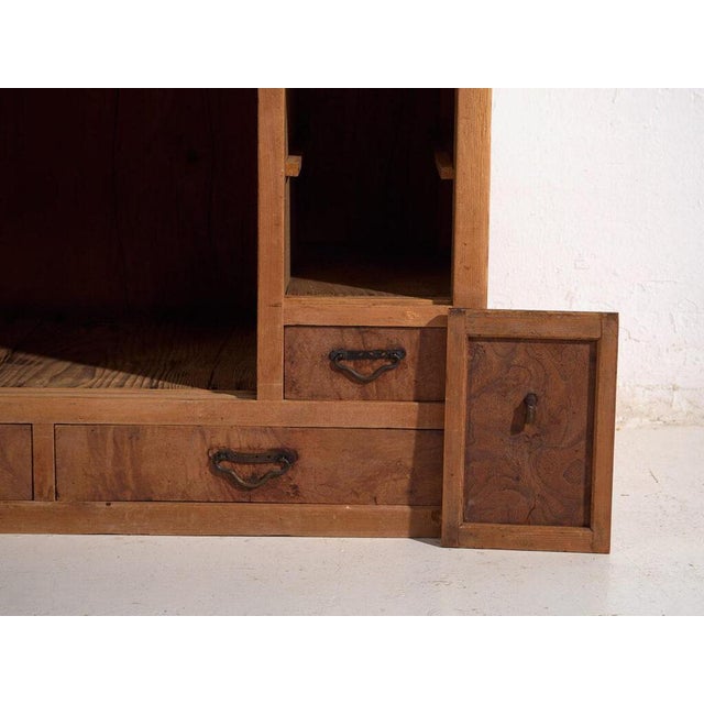 Wood Antique Japanese Cabinet For Sale - Image 7 of 13
