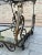 19th Century French Table Iron Bar Cart with Wheels For Sale - Image 4 of 15