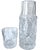 Baccarat 1990s Heavy Cut Glass Bedside Water Carafe & Tumbler Set in the Style of Ralph Lauren For Sale - Image 4 of 8