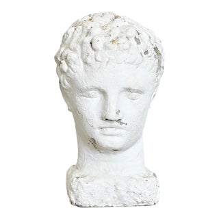 English 20th Century Stone Bust of a Greco-Roman Youth For Sale