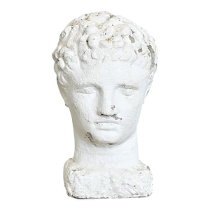 English 20th Century Stone Bust of a Greco-Roman Youth
