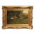 Large Antique Oil Painting of Sheep and Shepherdess in Antique Giltwood Frame For Sale